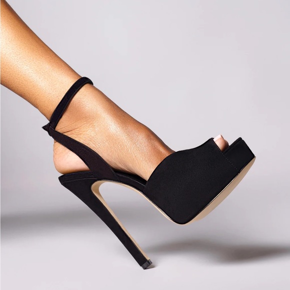 Aminah Abdul Jillil NAYIMA PEEP TOE
BLACK SUEDE - Picture 3 of 5